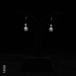 Load image into Gallery viewer, SILVER PEARL TOP HANGING WITH CZ (T4561)