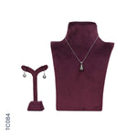 Load image into Gallery viewer, SILVER H/SET WITH TAHITIGREY PEARL (TC084)