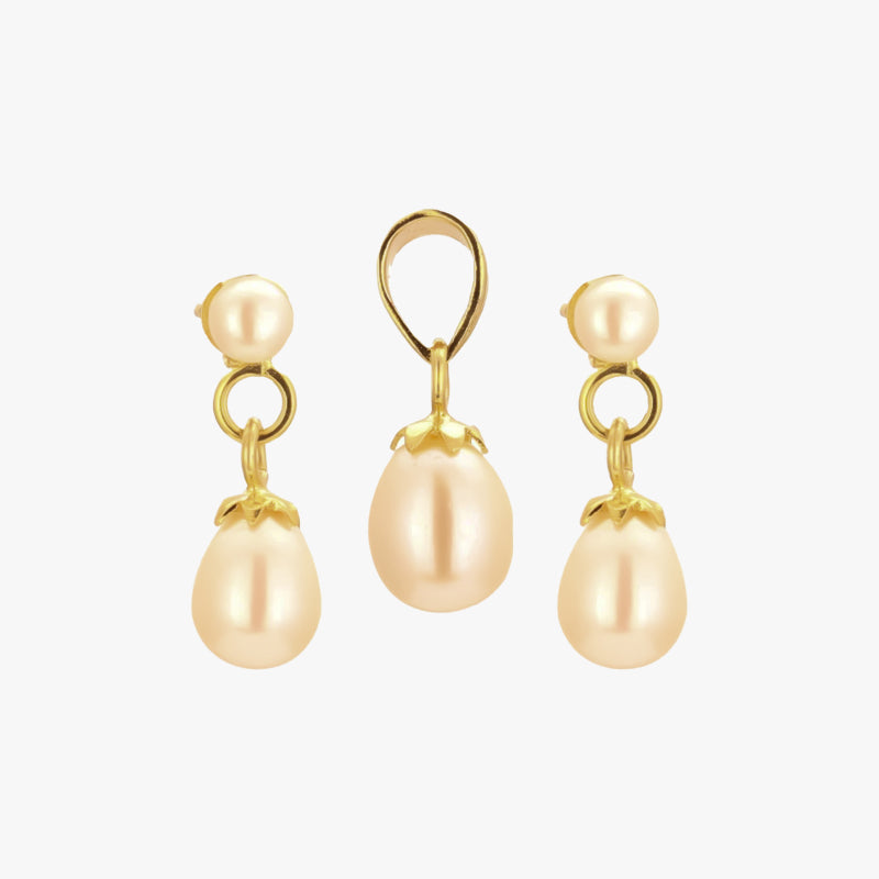 Pearls Pendant with Earrings -TP553