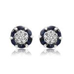Load image into Gallery viewer, Blue Sapphire earrings -GTBS162 KrishnaPearlsandJewellers