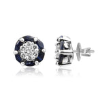 Load image into Gallery viewer, Blue Sapphire earrings -GTBS162 KrishnaPearlsandJewellers