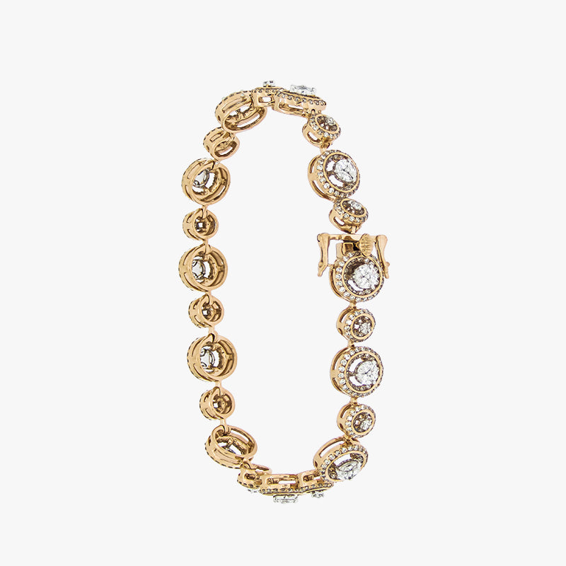 Gold Bracelet Diamond  Yellow Gold