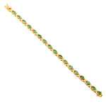 Load image into Gallery viewer, GOLD BRACELET WITH EMERALD STONE - GBE0040