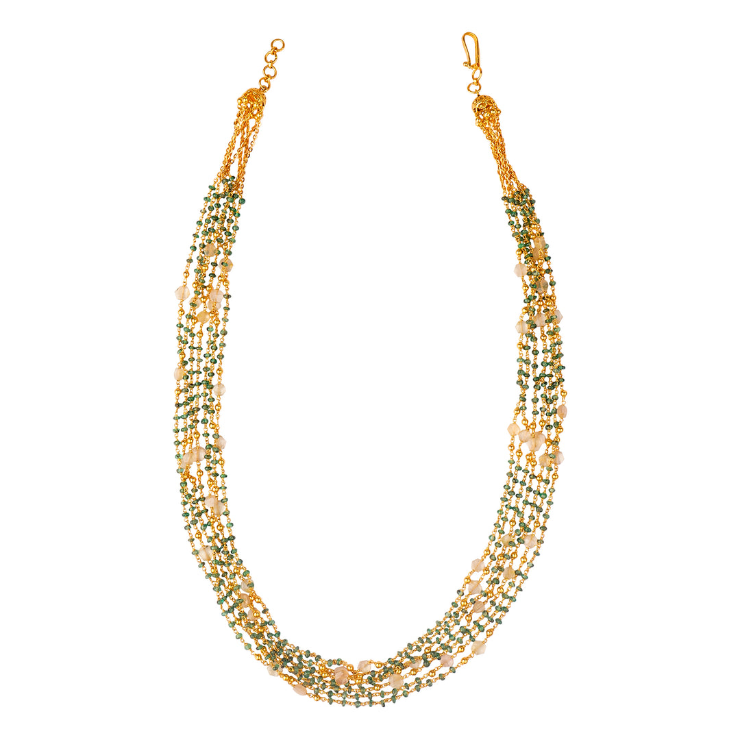 gold chain with emeralds GCE0042
