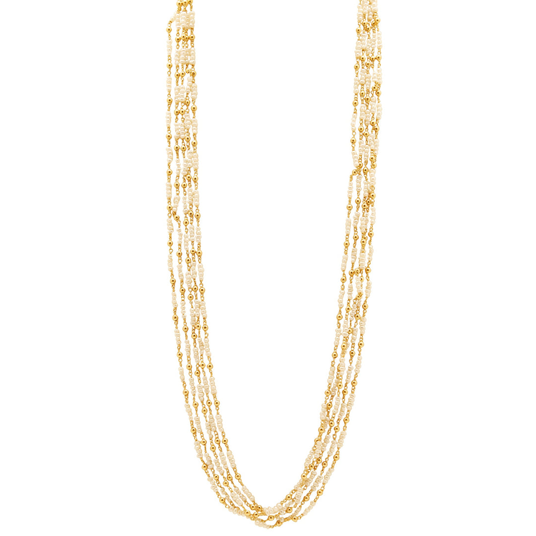 GOLD PEARL CHAIN - GCP0105