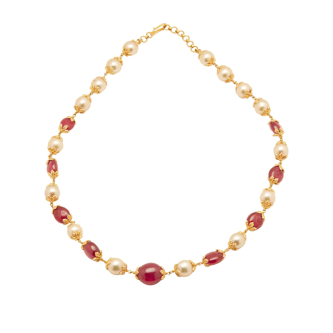 GOLD RUBY SOUTH SEA CHAIN - GCSS412