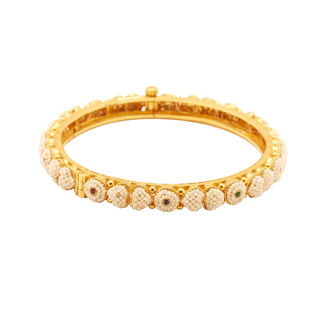Kakamoti Pearls Gold Bangles - GNP0018