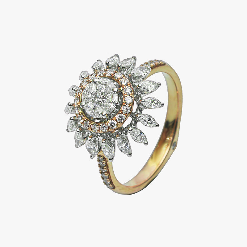 Gold Ring Diamond Yellow Gold S 13 Grd1551