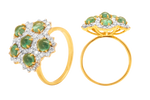 Load image into Gallery viewer, GOLD EMERALD DIAMOND RING - GRE0304