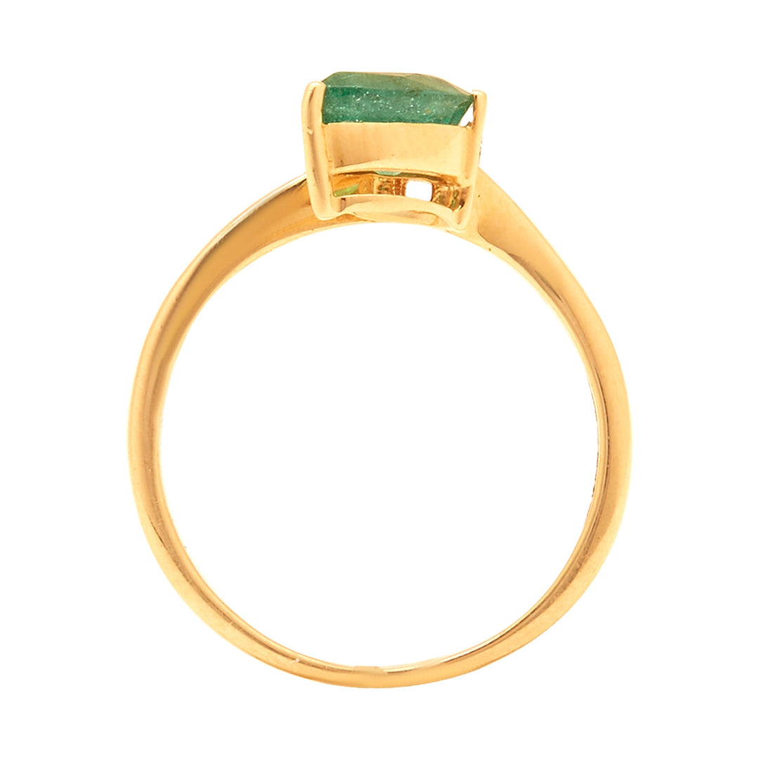 GOLD EMERALD DIAMOND RING - GRE0410