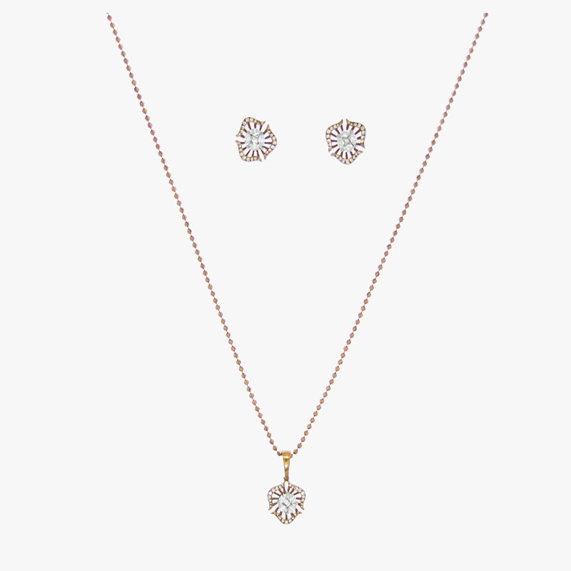 Gold Tops With Pendant With Chain Diamond  Yellow Gold