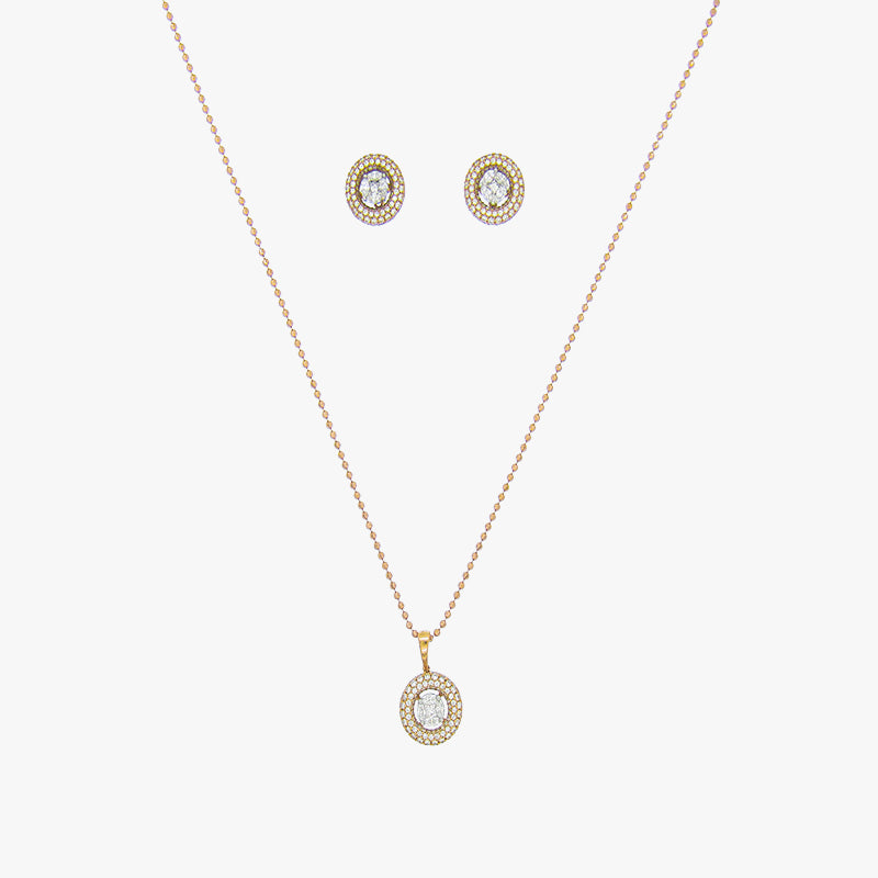Gold Tops With Pendant With Chain Diamond  Yellow Gold
