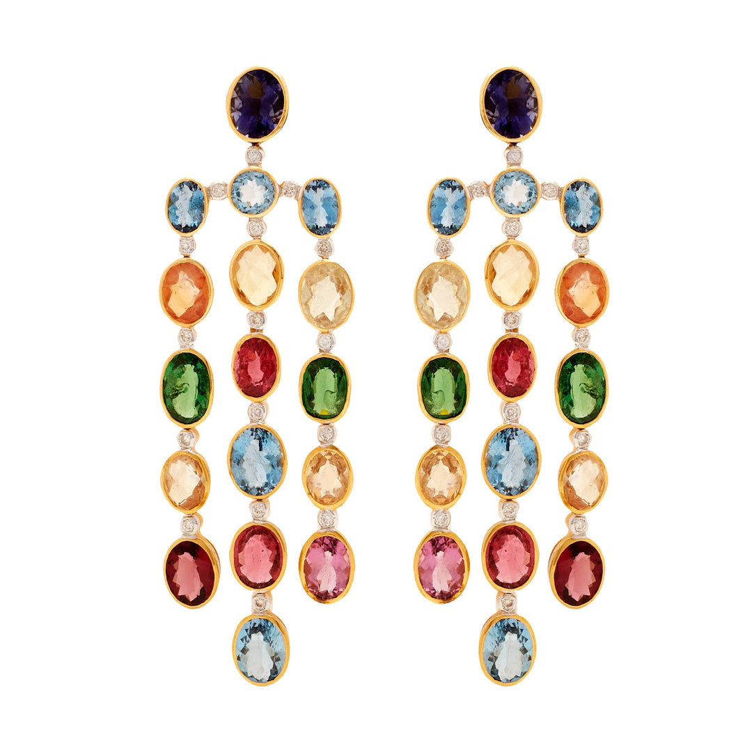 Gold -Semiprecious Earrings -GTSP400