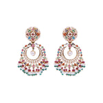 Gold -Multistone Earrings -GTPS978 KrishnaPearlsandJewellers