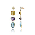 Load image into Gallery viewer, Gold -Semiprecious Earrings -GTSP652 KrishnaPearlsandJewellers