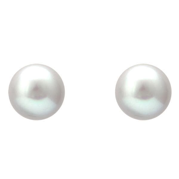 Grey Pearl Earrings -T1644 KrishnaPearlsandJewellers