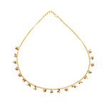 Load image into Gallery viewer, GOLD MULTI STONE PEARL CHAIN - GCPS011