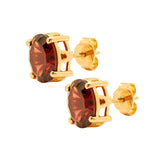 Load image into Gallery viewer, GOLD GARNET SEMI PRECIOUS TOPS WITH PENDANT - GPSM388