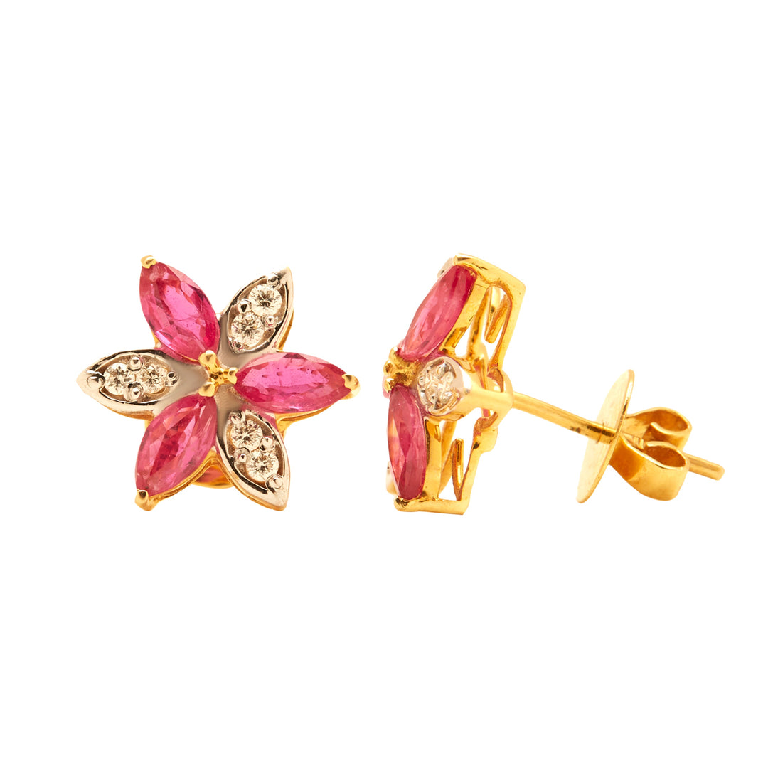 GOLD DIAMOND RUBY TOPS - GTR0358