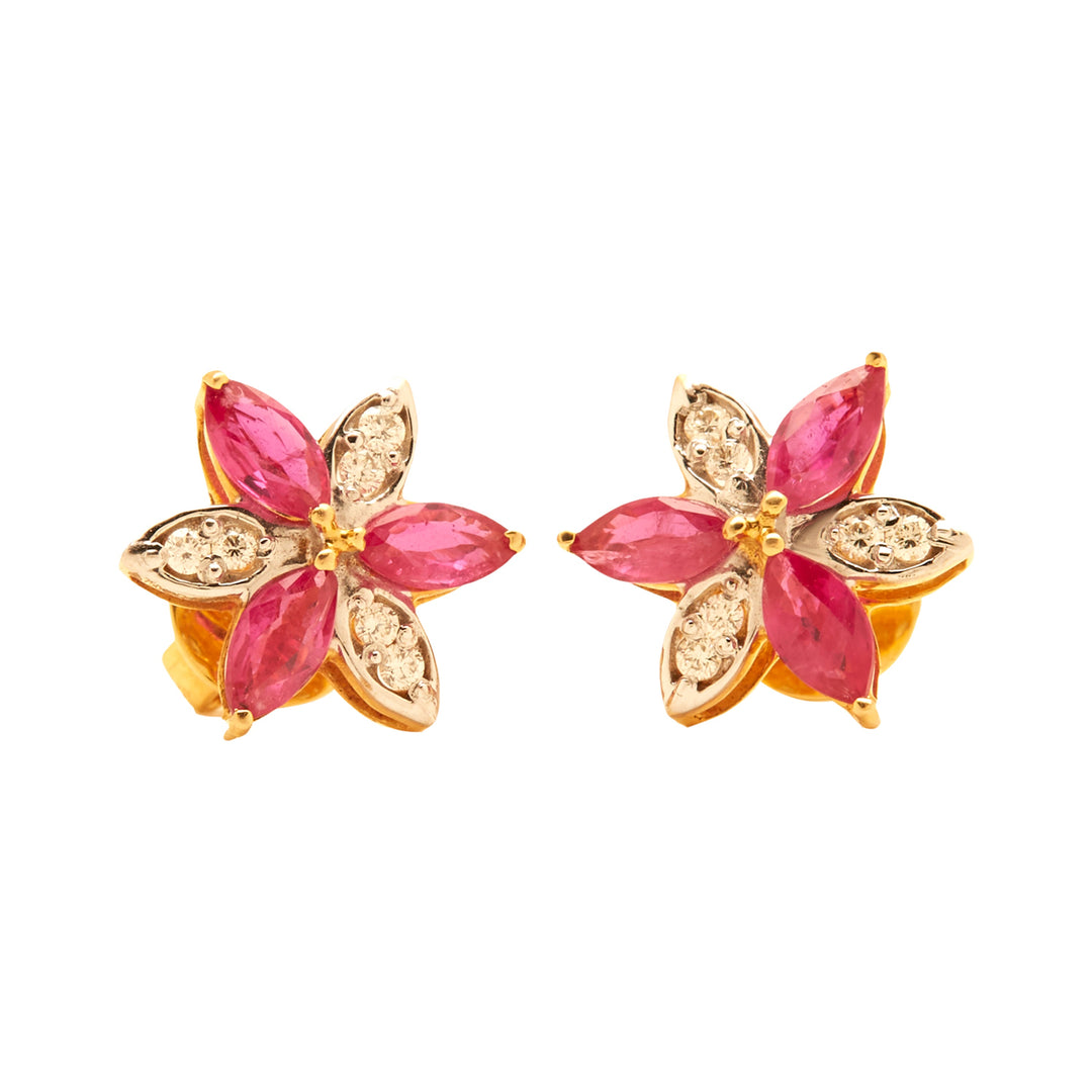 GOLD DIAMOND RUBY TOPS - GTR0358