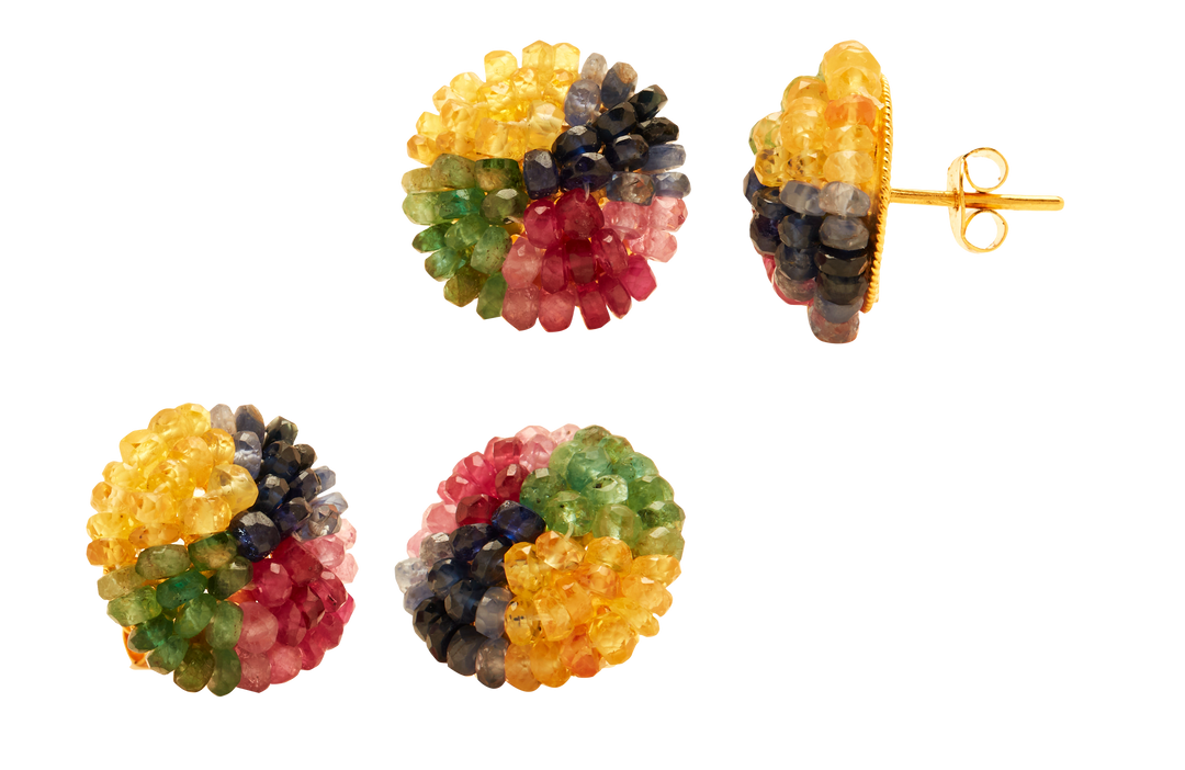 GOLD RAINBOW MULTI STONE TOPS - GTMS029