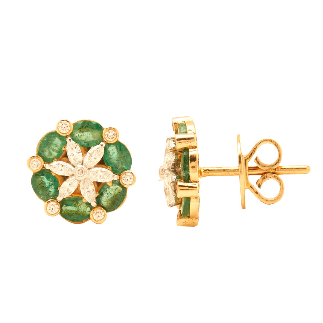 GOLD EMERALD DIAMOND TOPS - GTE0617