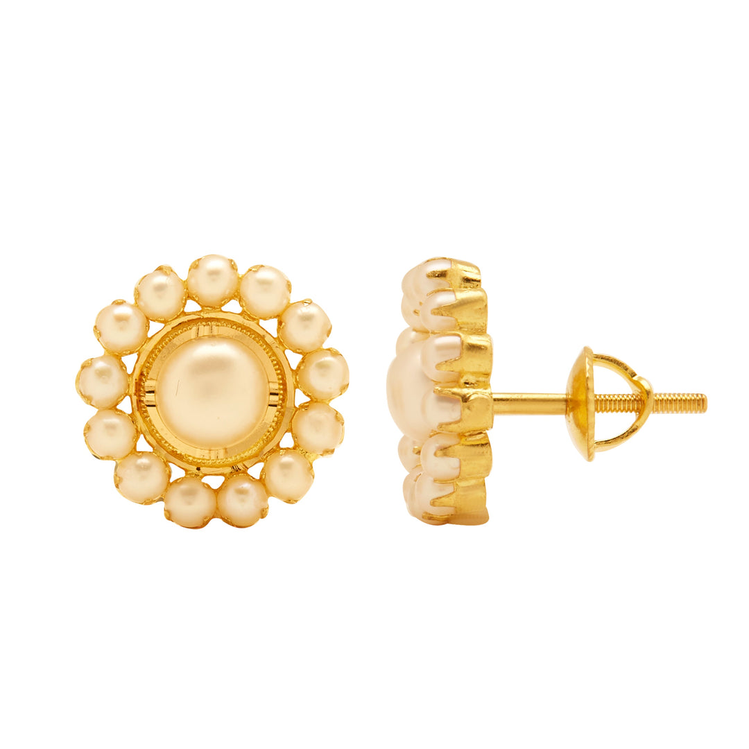 GOLD WHITE PEARL TOPS - GTWS211