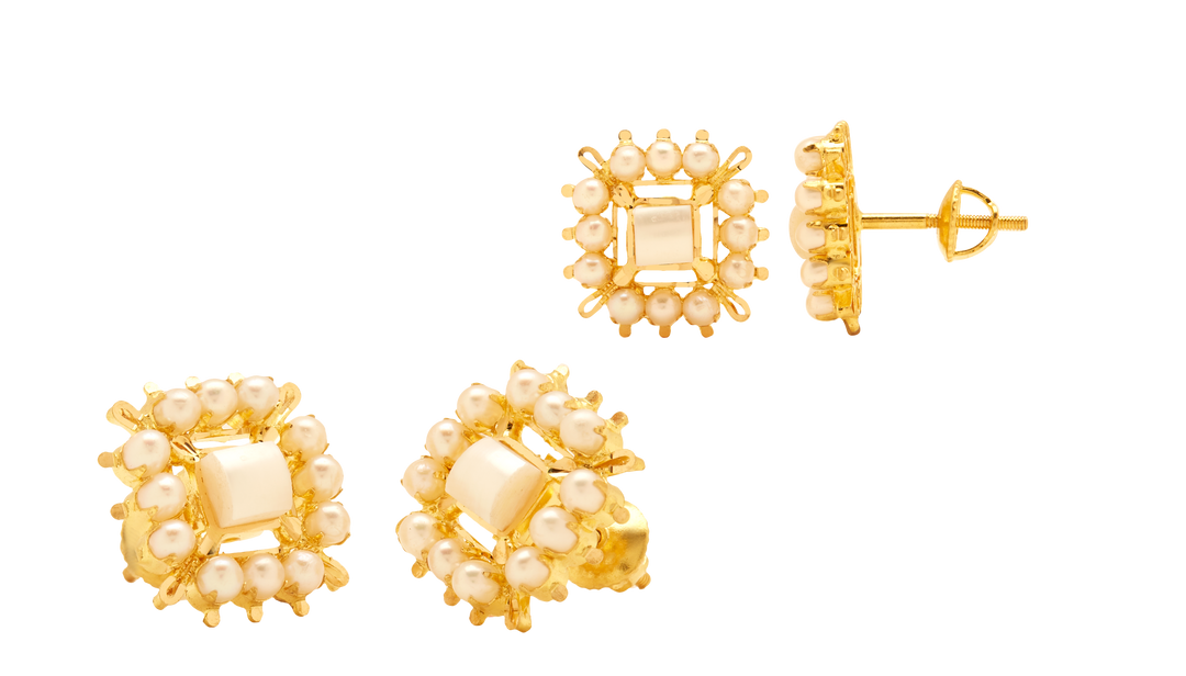 GOLD WHITE PEARL TOPS - GTWS251