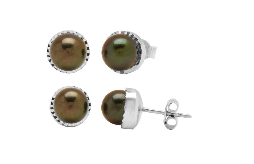 GOLD BLACK CULTURE PEARL PLAIN TOPS - GTCU019