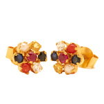 Load image into Gallery viewer, GOLD MULTI STONE NAVRATHNA TOPS - GTPS568