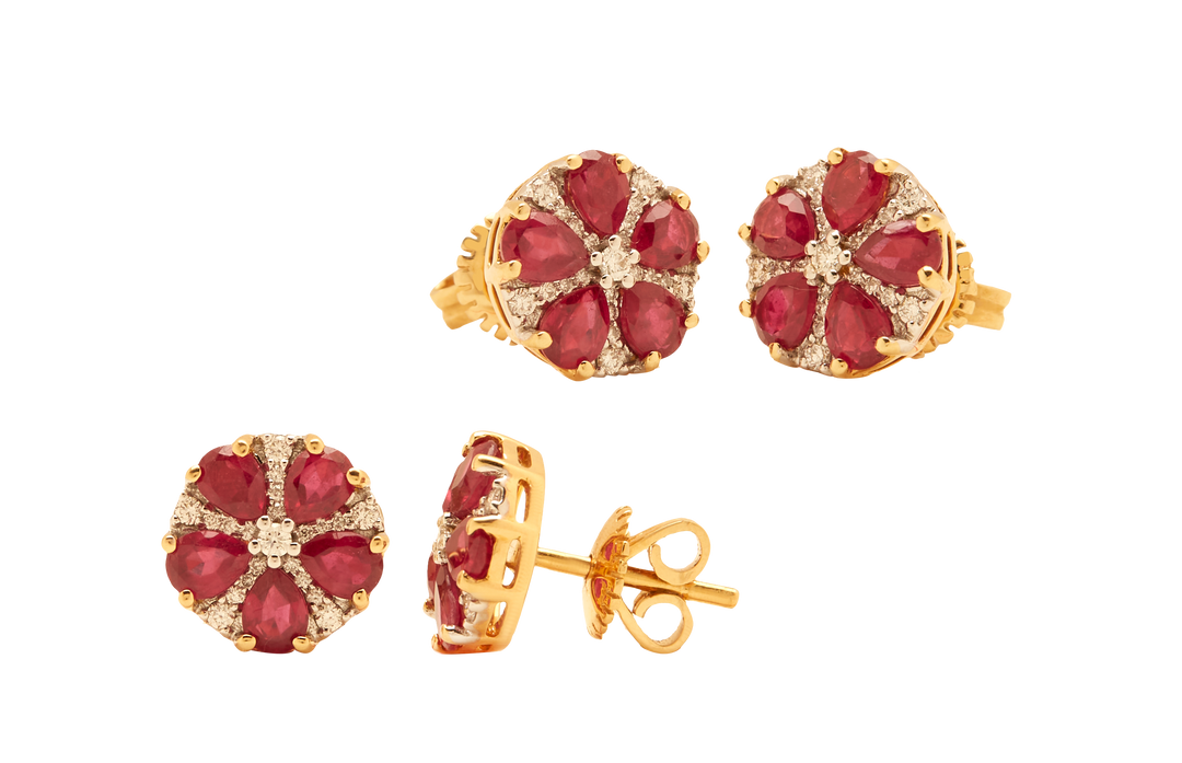 GOLD DIAMOND RUBY TOPS - GTR0513