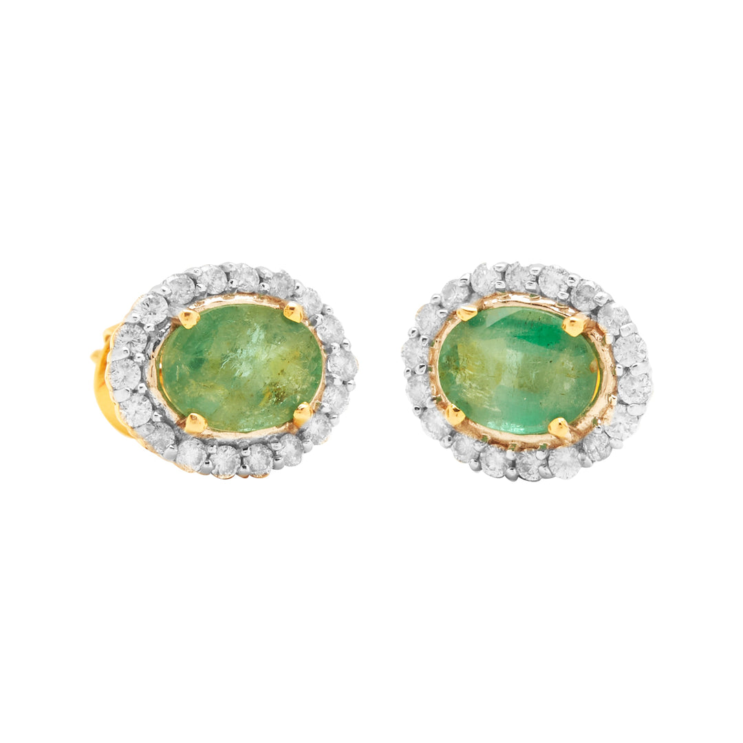 GOLD EMERALD DIAMOND TOPS - GTE0049