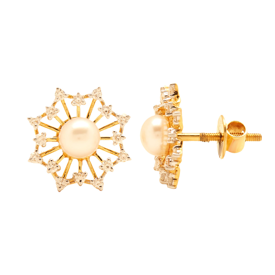 GOLD DIAMOND PEARL TOPS - GTPD256