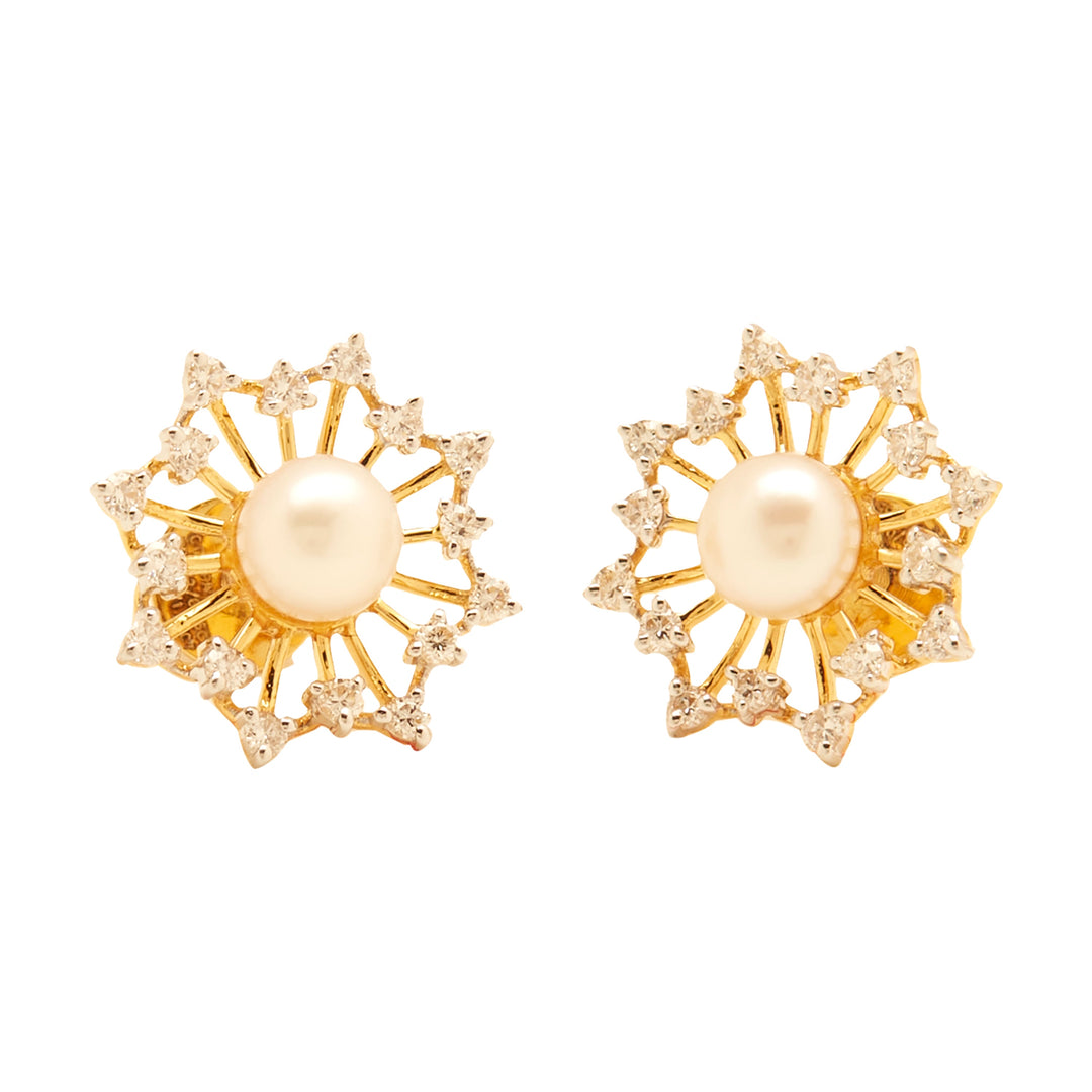 GOLD DIAMOND PEARL TOPS - GTPD256