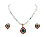 Load image into Gallery viewer, Pearl -MultiStones set -H2794 KrishnaPearlsandJewellers