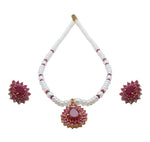 Load image into Gallery viewer, Pearl Chain -Earrings - H2554 KrishnaPearlsandJewellers