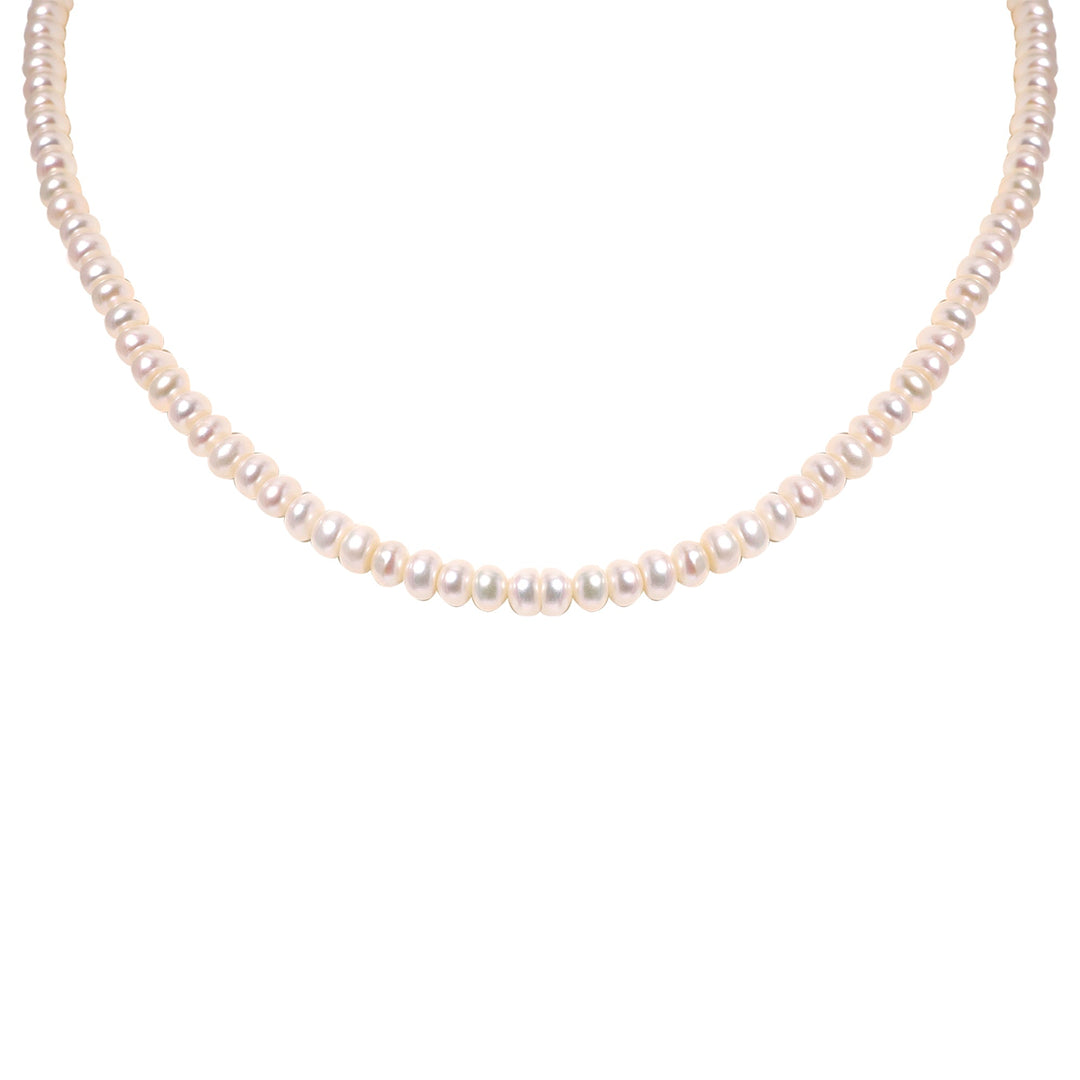 White single line pearl string S0004