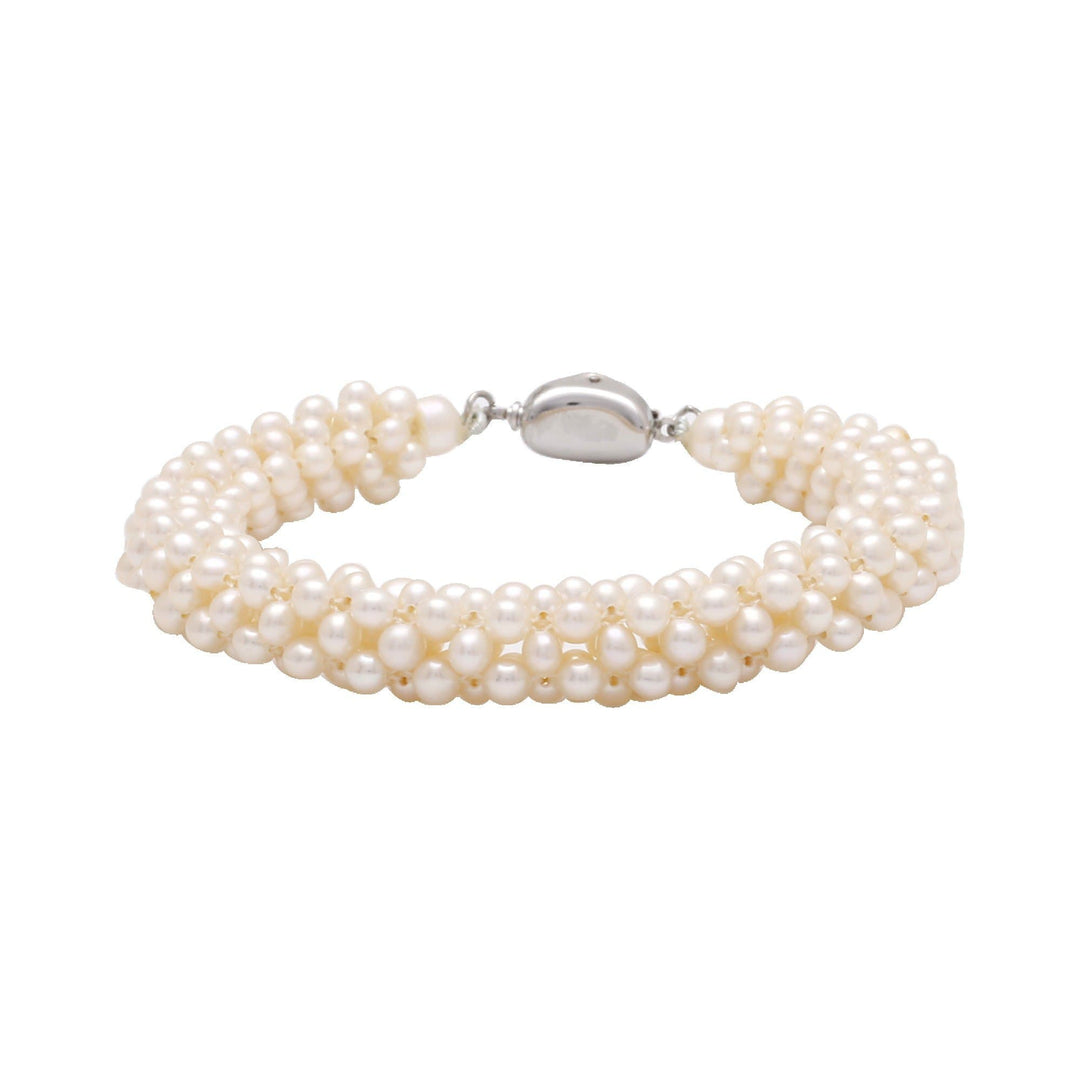 Seed Pearl stitched Bracelet-BR556 KrishnaPearlsandJewellers