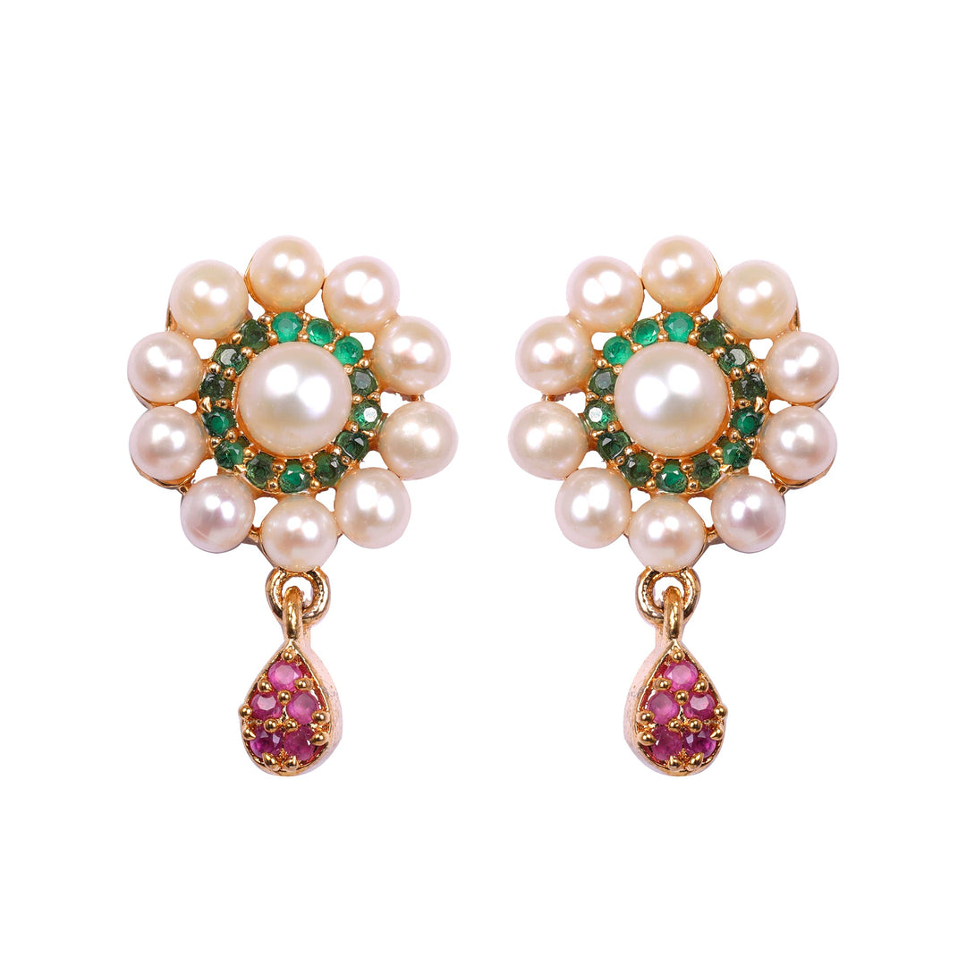 Flower shape Hanging Earring T3963
