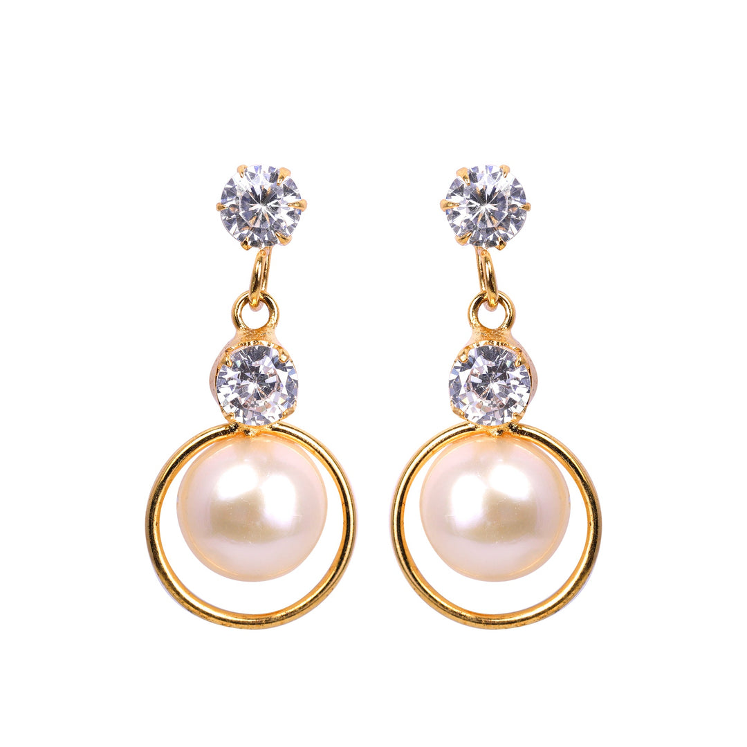 Pear earrings in hanging T3973