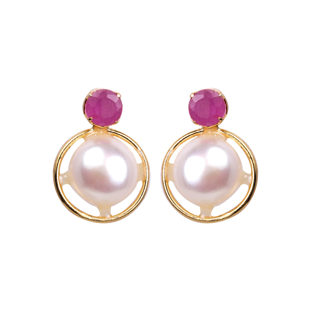 White Pearl Earring T3977