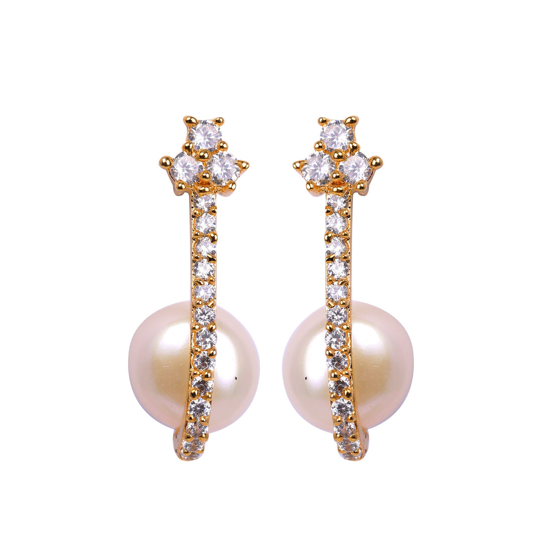 Pink Pearl Earring Hangingt3987