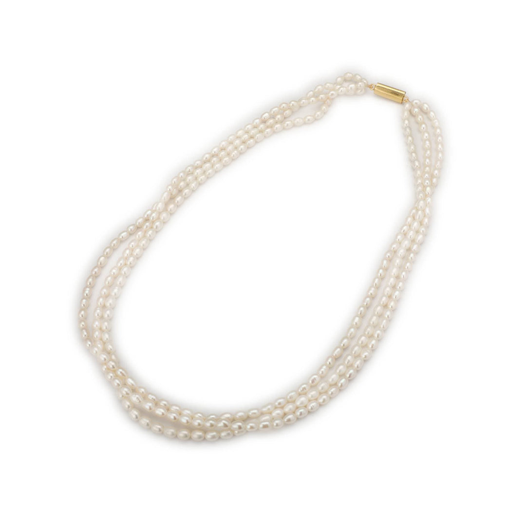 Three Line -Pearl -String -R0513 KrishnaPearlsandJewellers